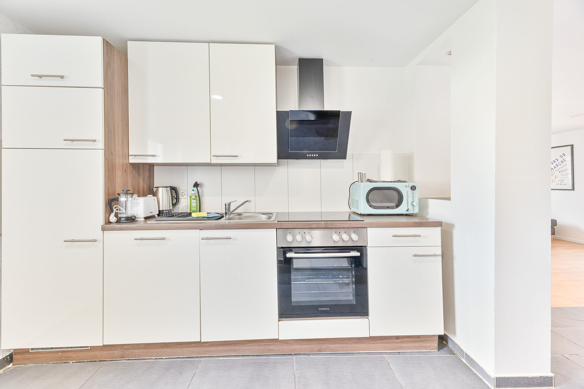 Vollausgestattete Küchen in jedem Monteurzimmer